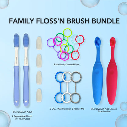 Family Floss'N Brush Bundle